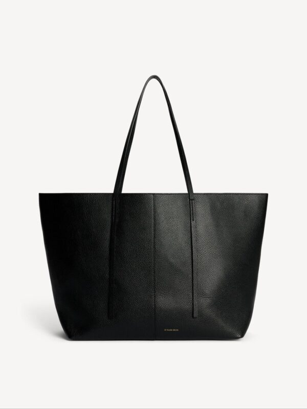 ABILLA LEATHER TOTE, black