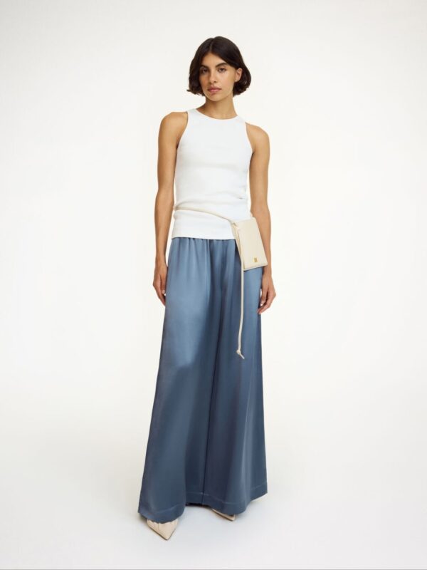 CLORELLA WIDE-LEG TROUSERS, grisaille