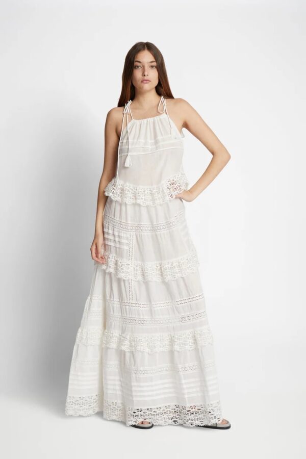 FUENTA DRESS, white