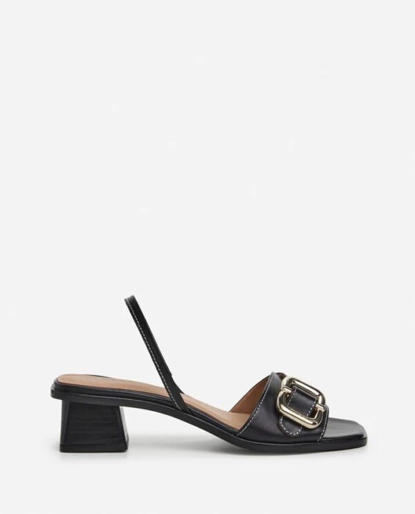 JOJO LEATHER SANDALS, black