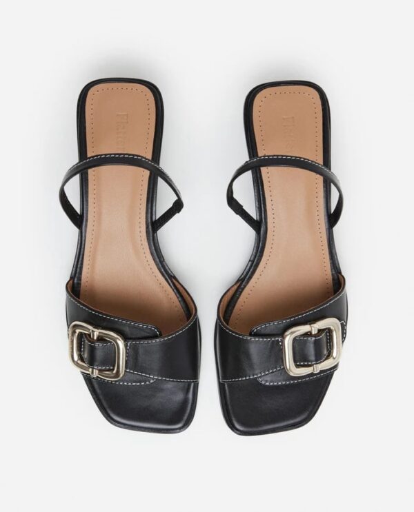 JOJO LEATHER SANDALS, black - Image 3