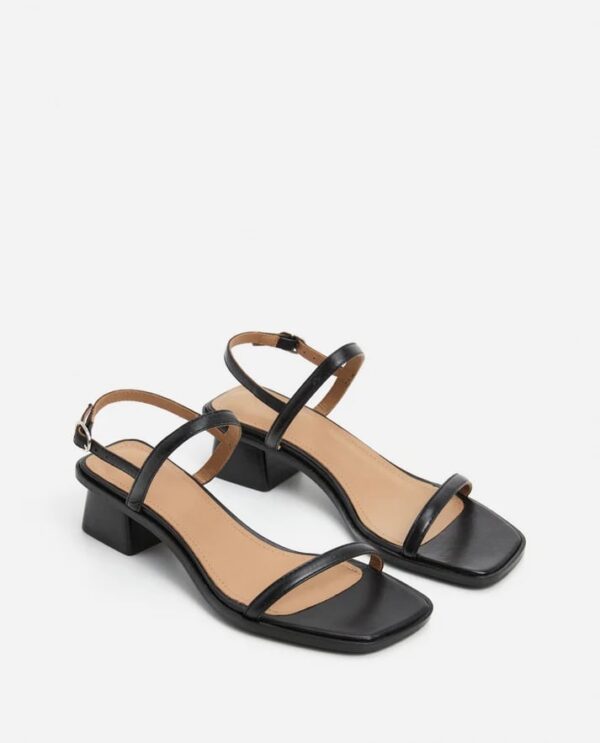 JUNO LEATHER SANDALS, black - Image 2