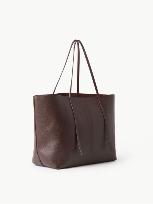 ABILLA LEATHER TOTE, coffe bean - Image 2