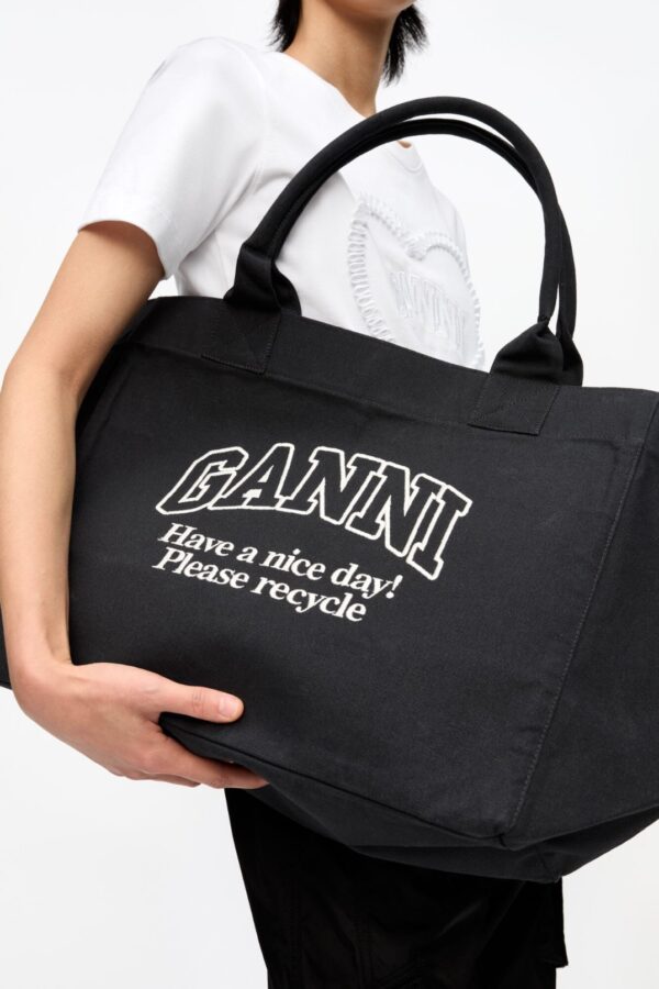 XXL CANVAS TOTE BAG, black - Image 3