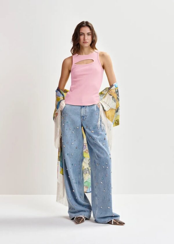 HORGANIC TANK TOP, pink