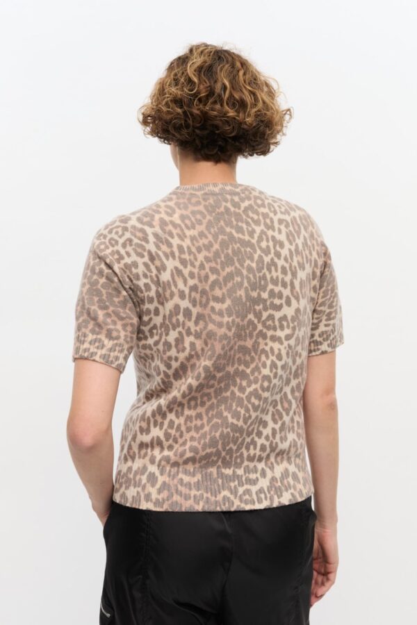 WOOL MIX T-SHIRT, leopard - Image 3
