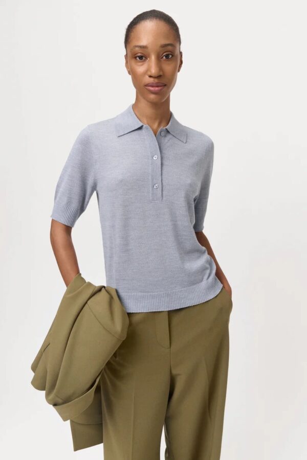 ZENA TOP, grey melange