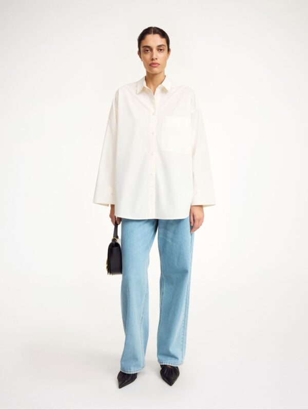 DERRIS ORGANIC COTTON SHIRT, pure white