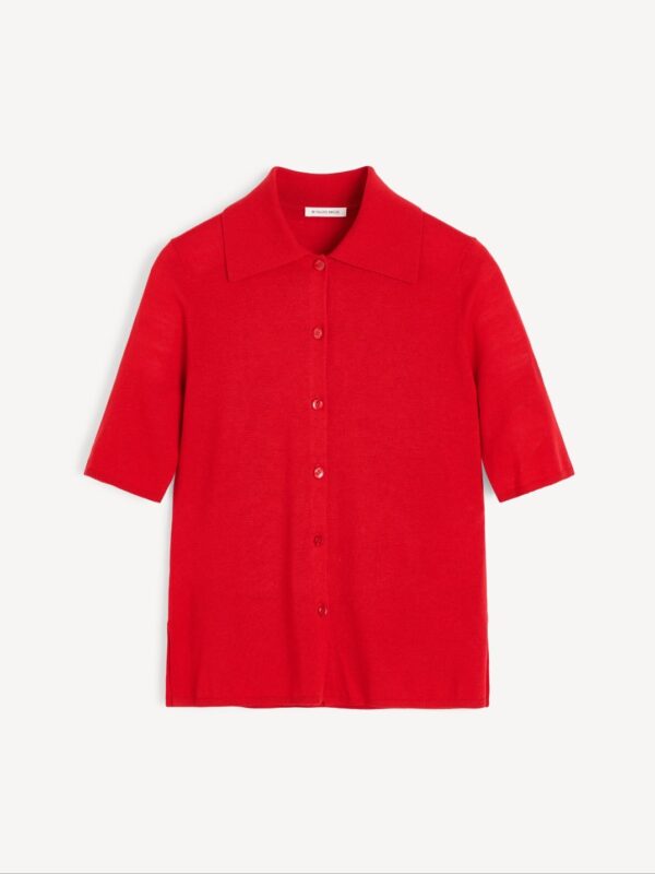 DOTTA BLOUSE, pompeian red - Image 3