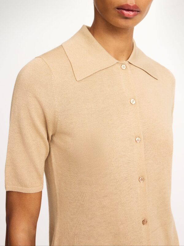 DOTTA BLOUSE, dark sand - Image 2