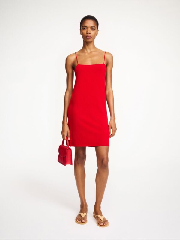 EDELLO MINI DRESS, pompeian red