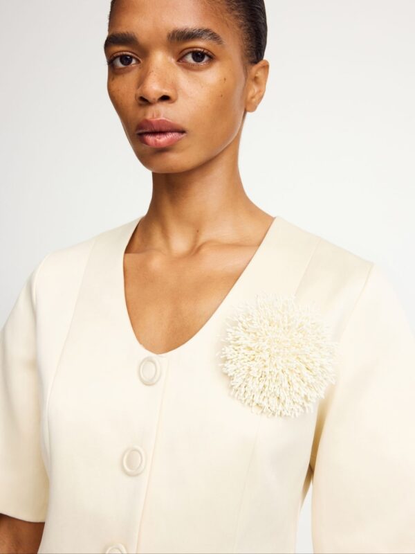 HENNA BROOCH, soft white - Image 3