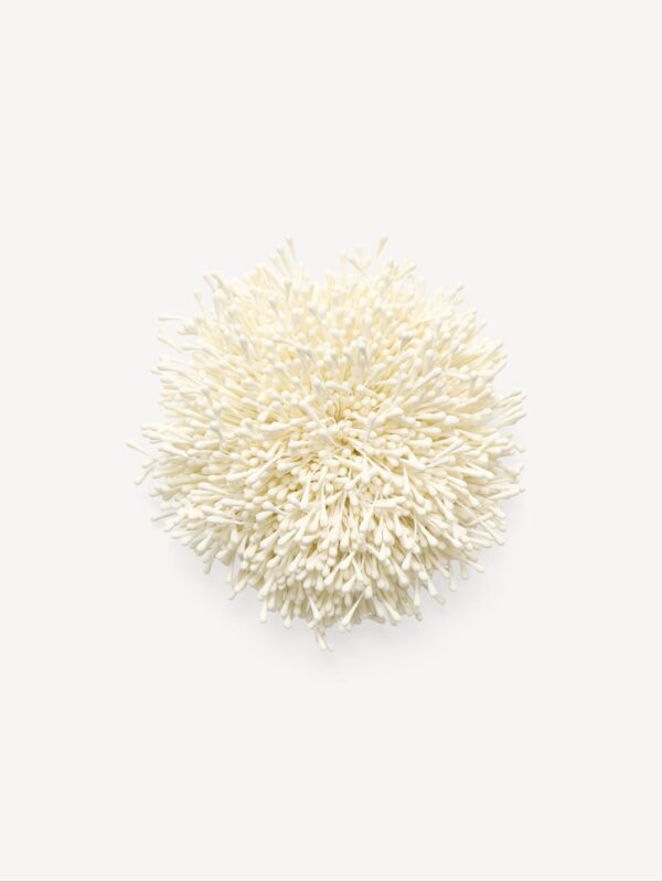 HENNA BROOCH, soft white