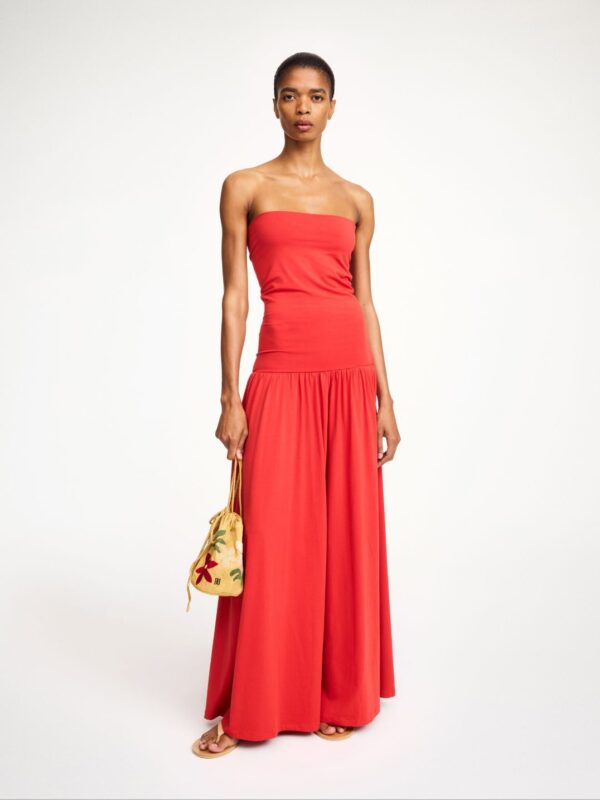 MARCIELLA MAXI DRESS, pompeian red