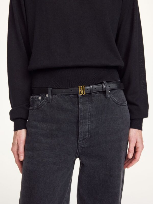 MARLOS LEATHER BELT, black - Image 2
