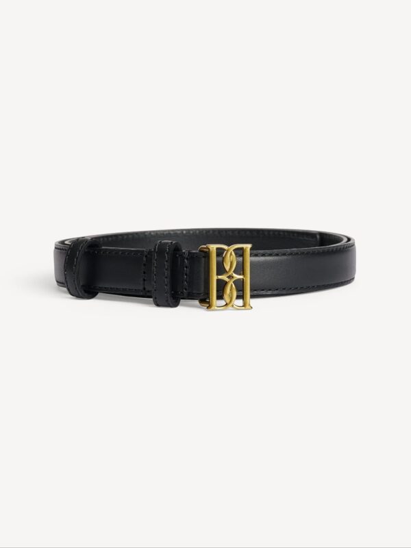 MARLOS LEATHER BELT, black