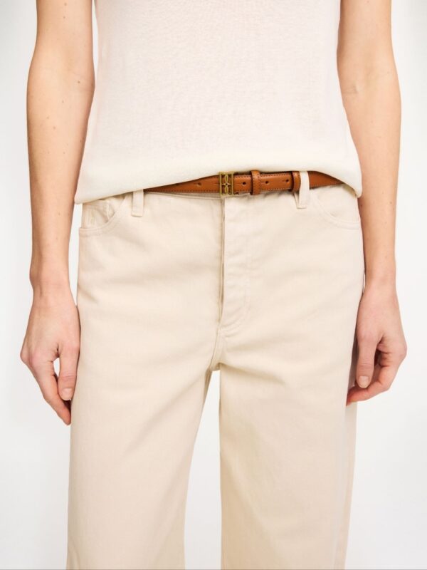 MARLOS LEATHER BELT, toasted coconut - Image 2