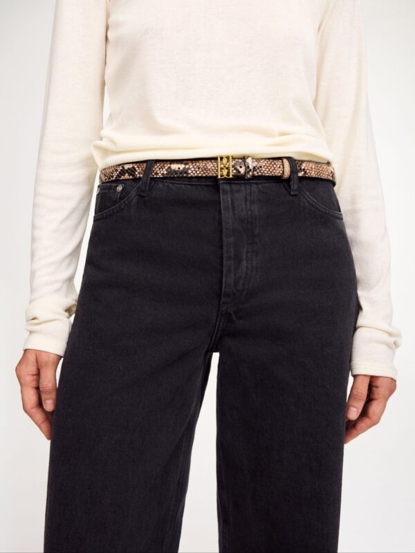 MARLOS LEATHER BELT, snake - Image 2