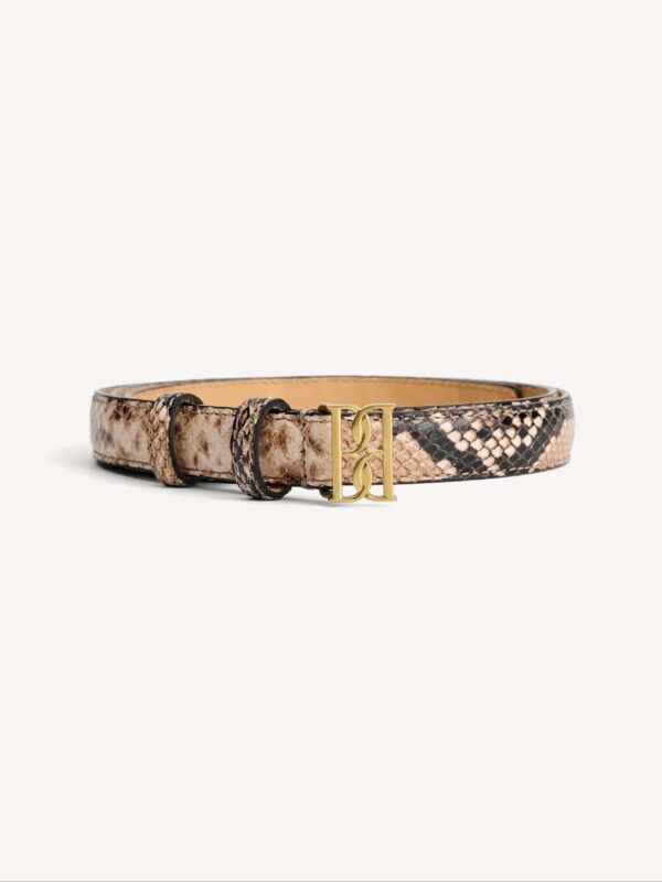 MARLOS LEATHER BELT, snake