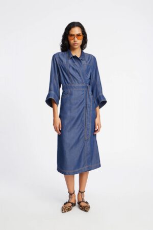 PRESCOTT DRESS, indigo - 40
