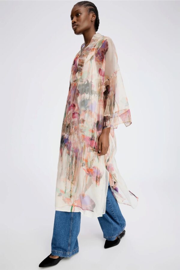 PRIVET SILK DRESS, sand - Image 2