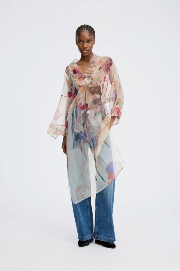 PRIVET SILK DRESS, sand