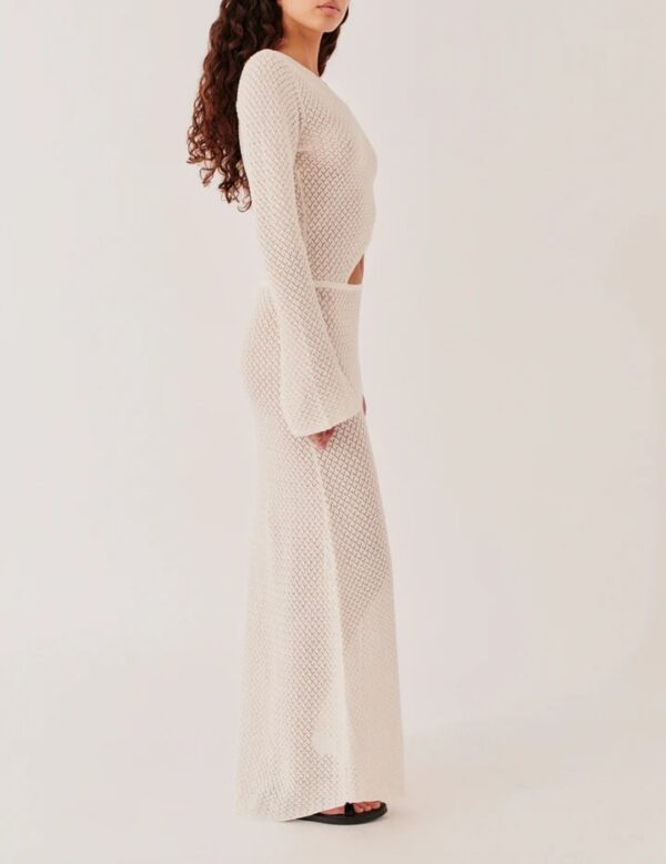TANZANIA CUT OUT DRESS, cream - Image 3