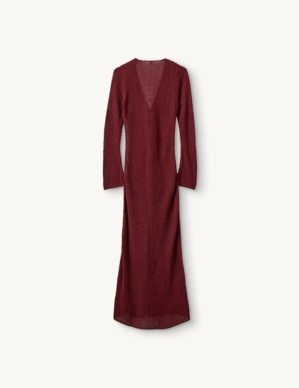 TANZANIA DRESS, burgundy - Image 4