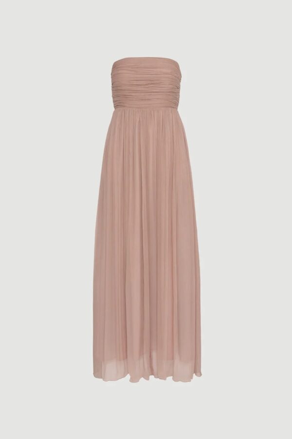 AMALFI DRESS, warm taupe