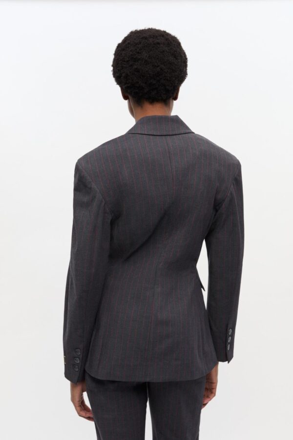 BLACK PINSTRIPE BLAZER, phantom - Image 3