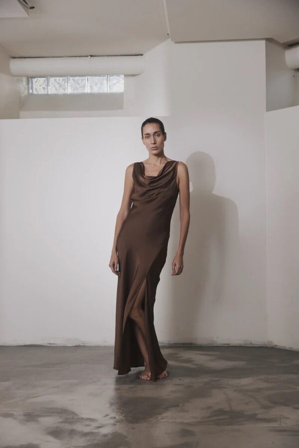 CAMERON DRESS, mocca - Image 3