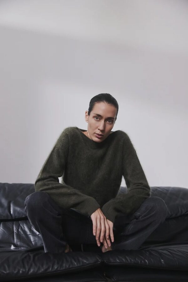 CLOUD KNIT, dark olive - Image 3