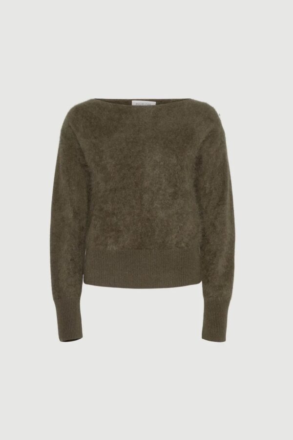 CLOUD KNIT, dark olive