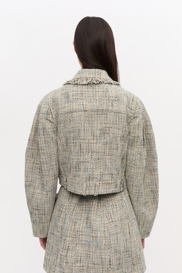 SHORT TWEED JACKET, alaskan blue - Image 2