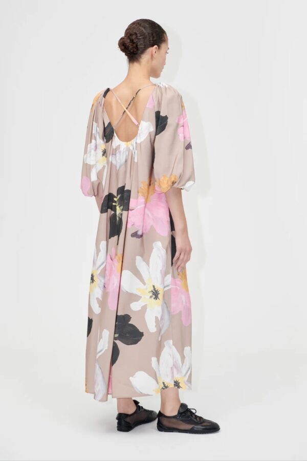 VOLUMINOUS PUFF SLEEVE DRESS, wild flowers - Image 2