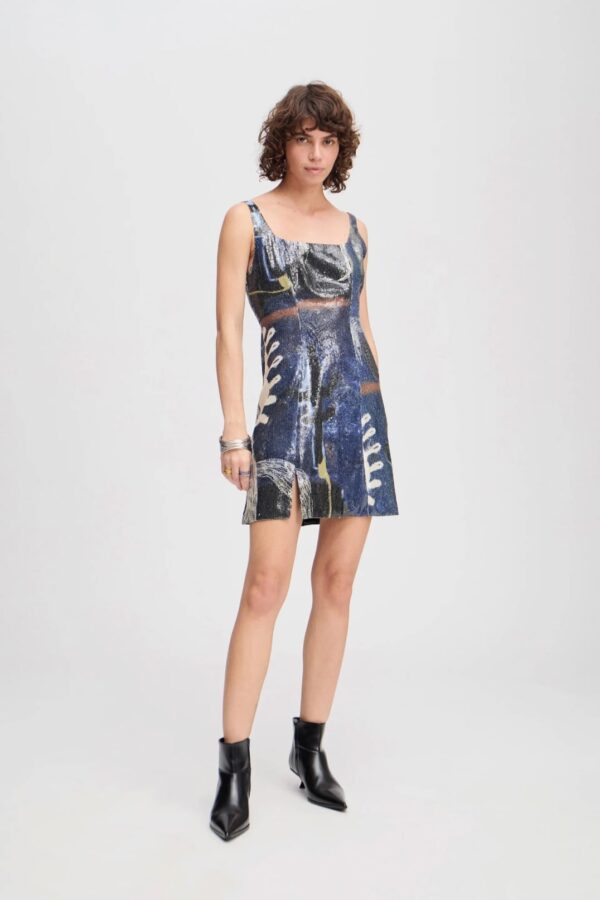 LEACH DRESS, navy
