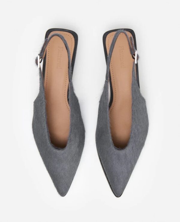 AVALON LEATHER PUMPS, hair stone grey - Image 2