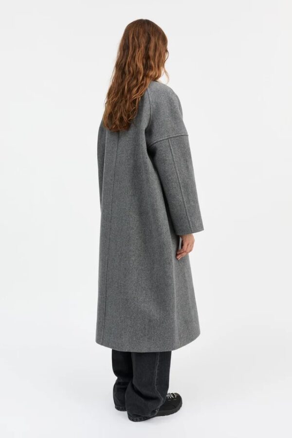 BIBI DUFFLE COAT, grey structure - Image 2