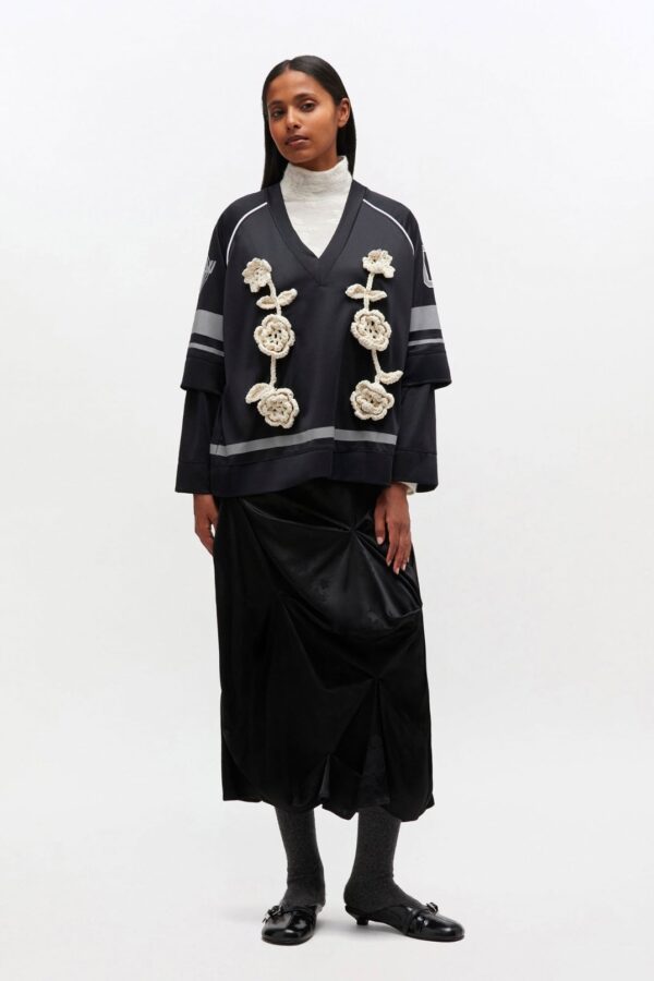 LEAGUE LONG SLEEVE TOP, black
