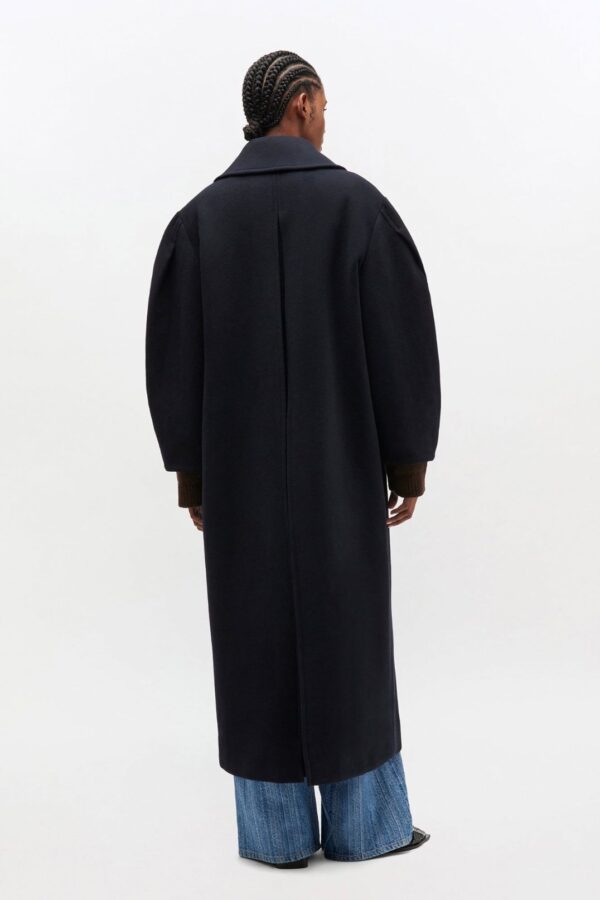 WOOL PEACOAT OVERSIZED COAT, sky captain - Image 2