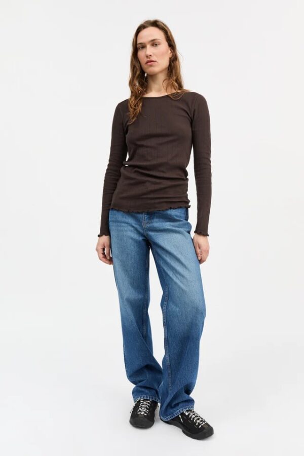 EDIE BLOUSE, dark brown