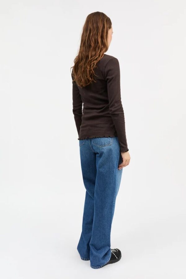 EDIE BLOUSE, dark brown - Image 2