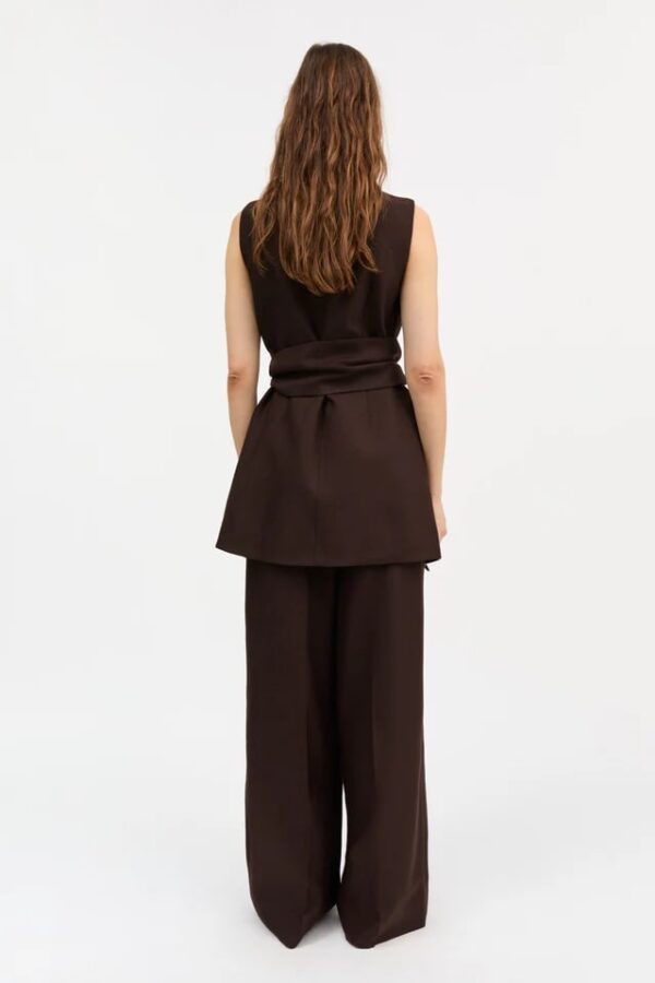 ERIN WAISTCOAT, dark brown - Image 2