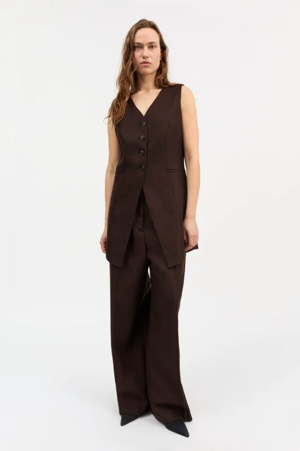 ERIN WAISTCOAT, dark brown