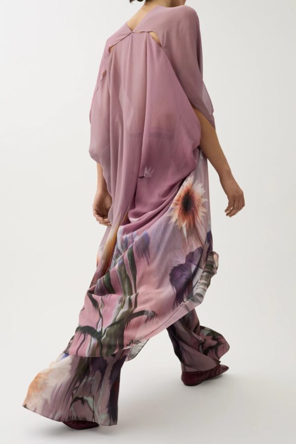 AGAVE FLOWER PAINT CAFTAN, moonscape purple - Image 2