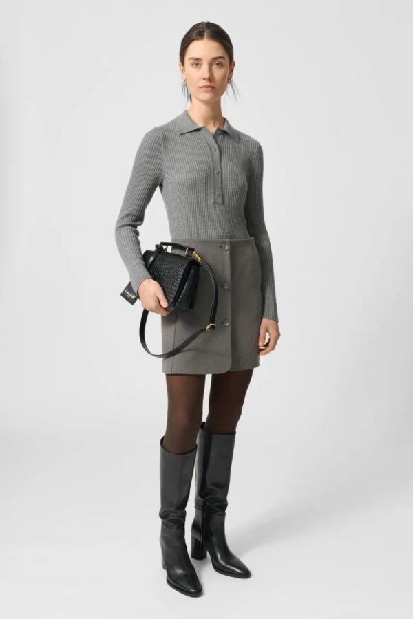 GENNA SKIRT, dark grey