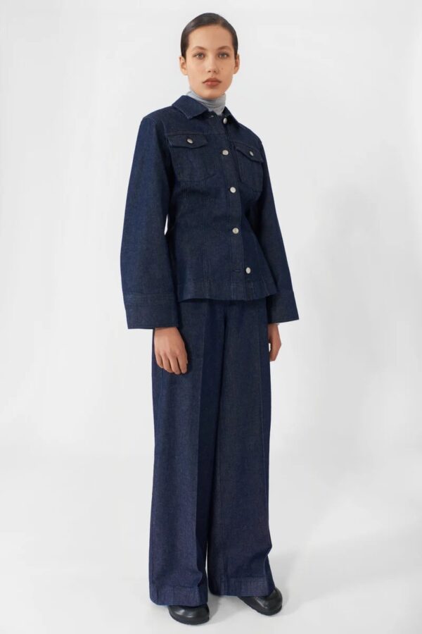 GRACIE SHIRT, dark denim