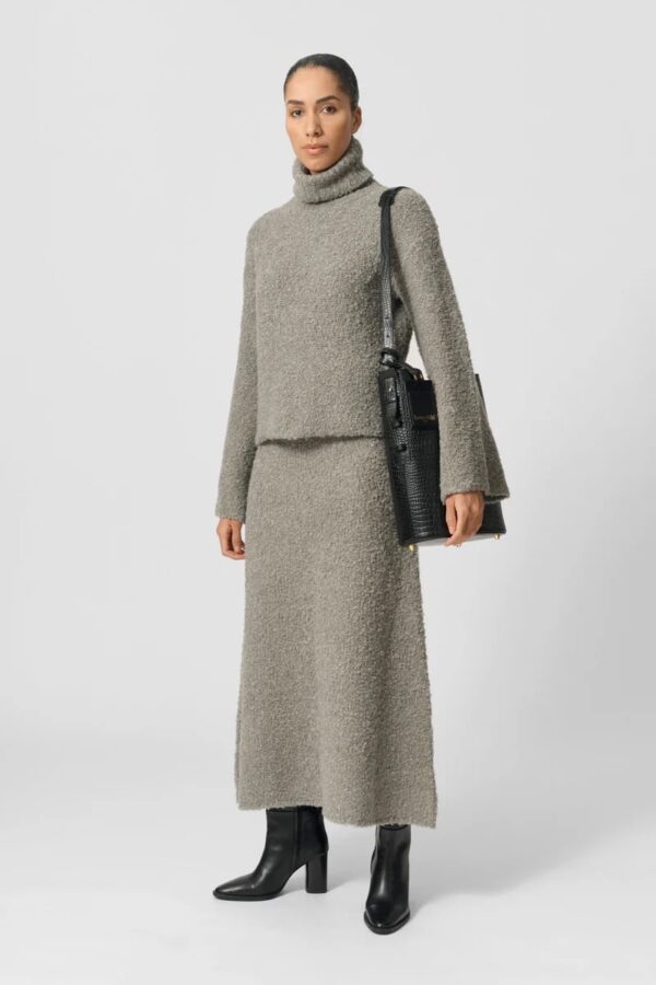 KAIN SKIRT, taupe grey