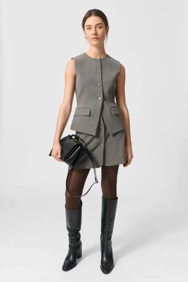 KENDRA VEST, dark grey