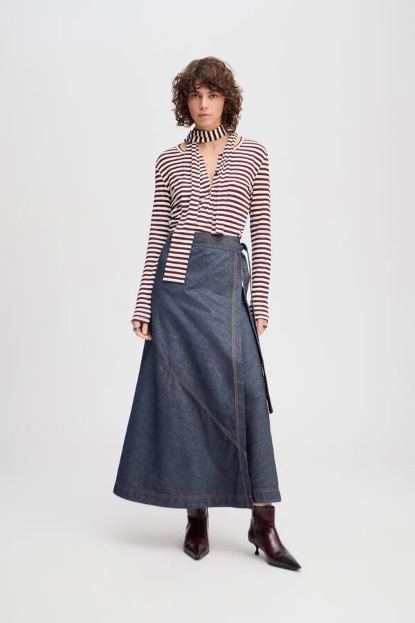 LANDREA SKIRT, indigo